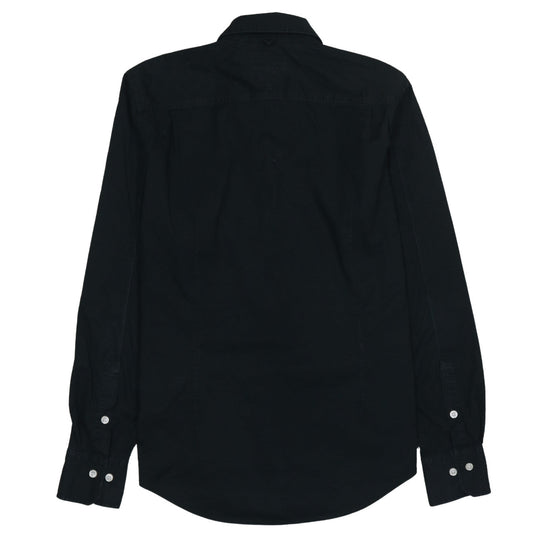 Tommy Hilfiger Men Black Long Sleeve Regular Fit Button-Up Shirt M