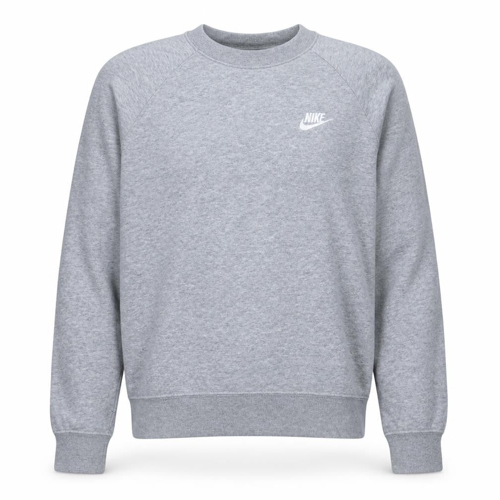 Nike Men's Grey Crew Neck Logo Sweatshirt M Regular Fit