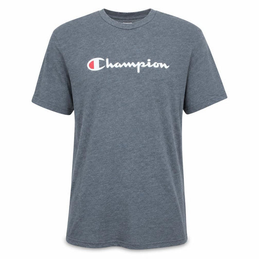 Champion Men's Grey Crew Neck Logo T-Shirt Size 2XL
