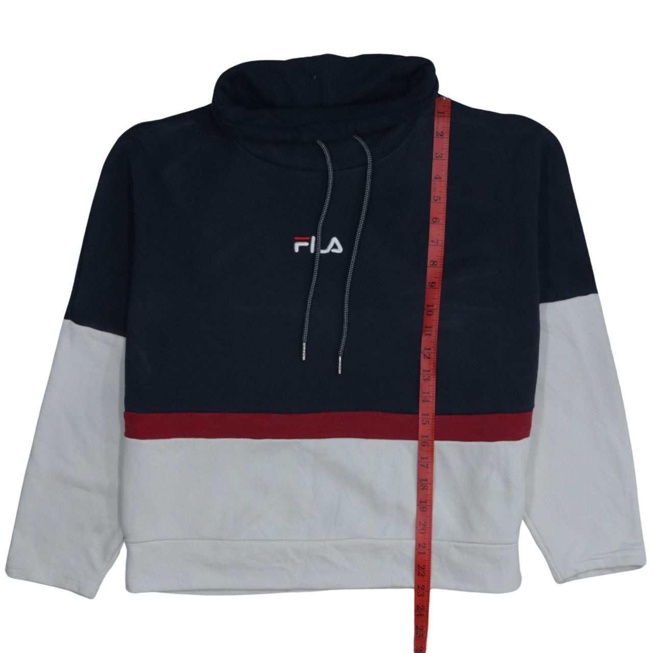 Fila Men's Multicoloured L Pullover Hoodie Sports High Neck