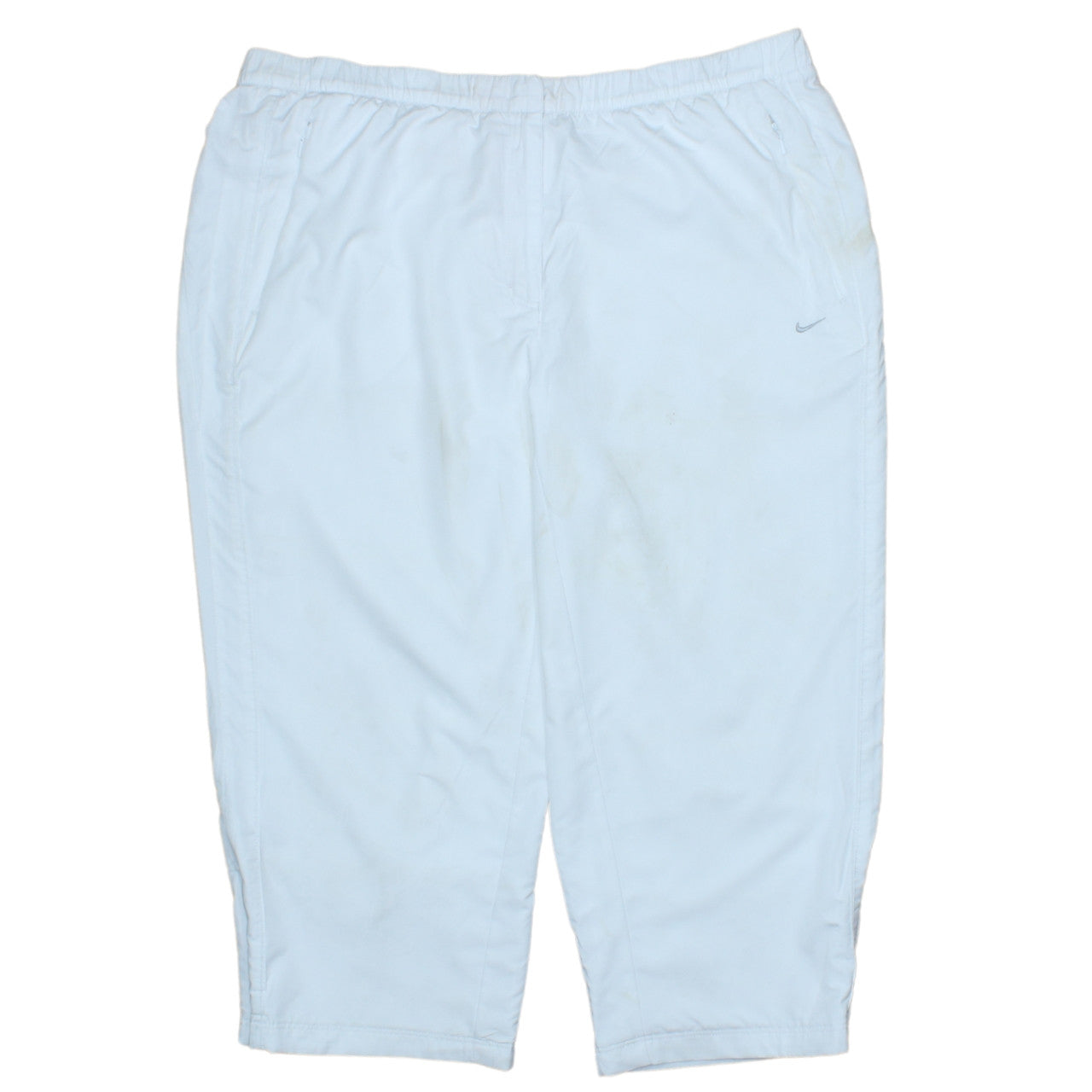 Nike Women White L Athletic Activewear Shorts Lightweight