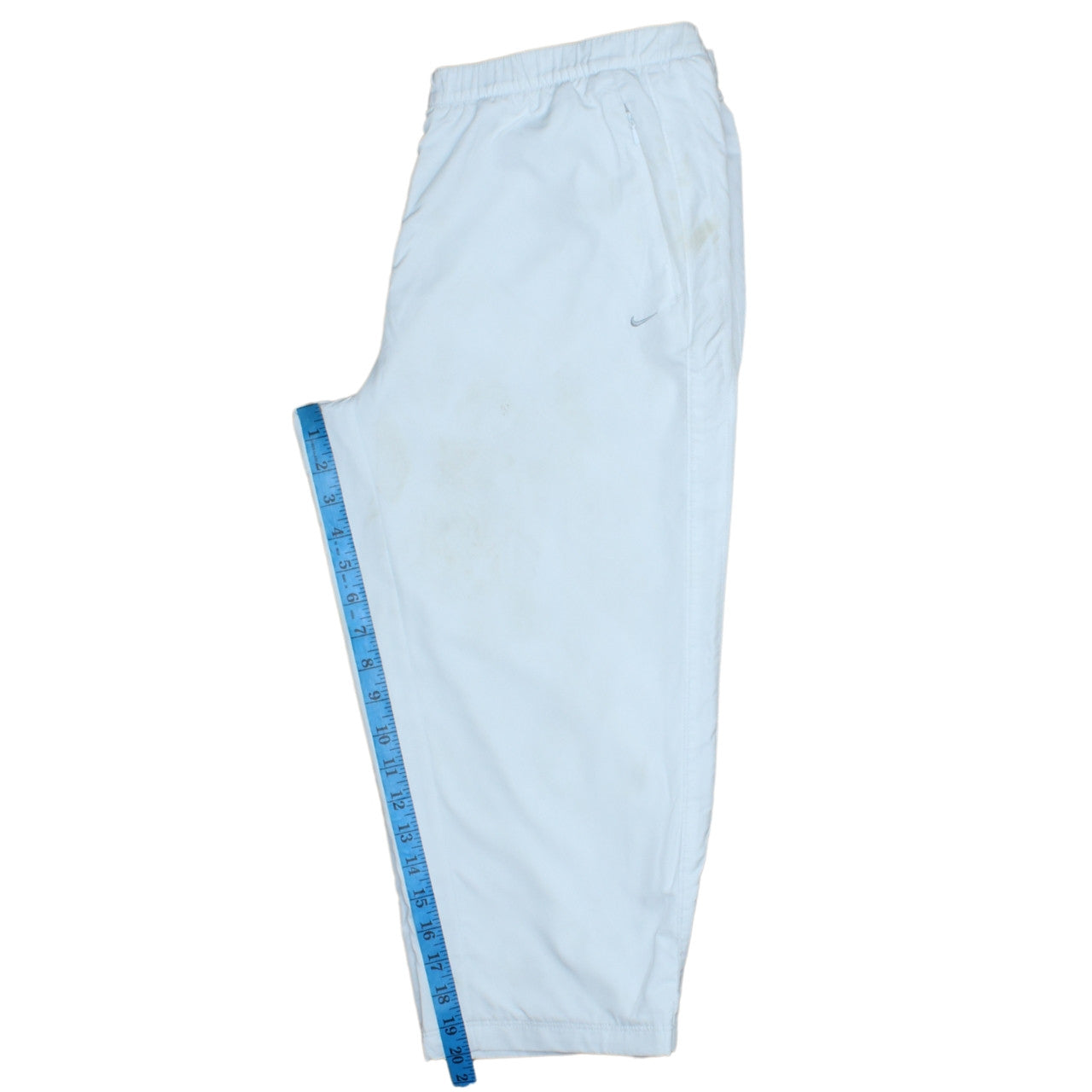 Nike Women White L Athletic Activewear Shorts Lightweight