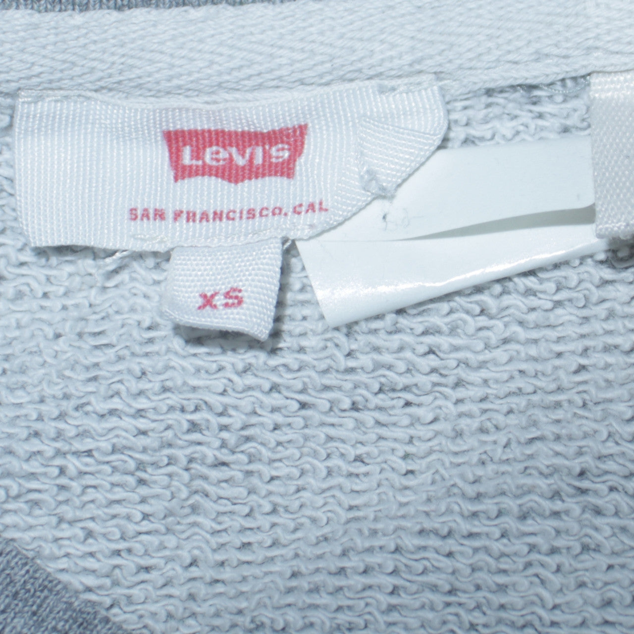 Levi's Men's Grey XS Crew Neck Logo Pullover Sweatshirt