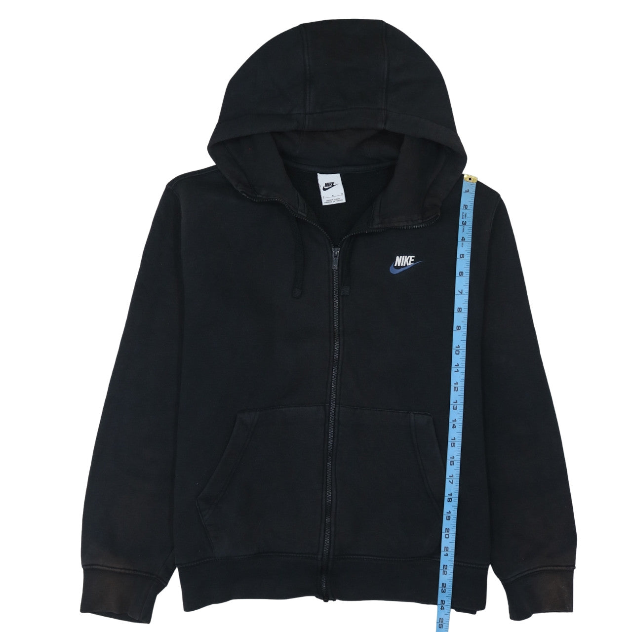 Nike Men's Black Full Zip Hoodie Size M Sportswear Fleece