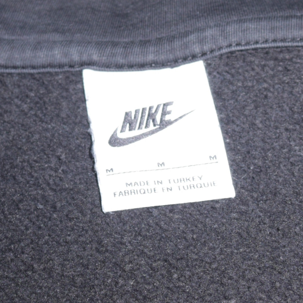 Nike Men's Black Full Zip Hoodie Size M Sportswear Fleece