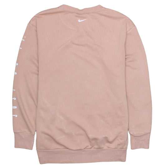 Nike Women’s Pink Dri-FIT Pullover Sweatshirt Size S Crew Neck