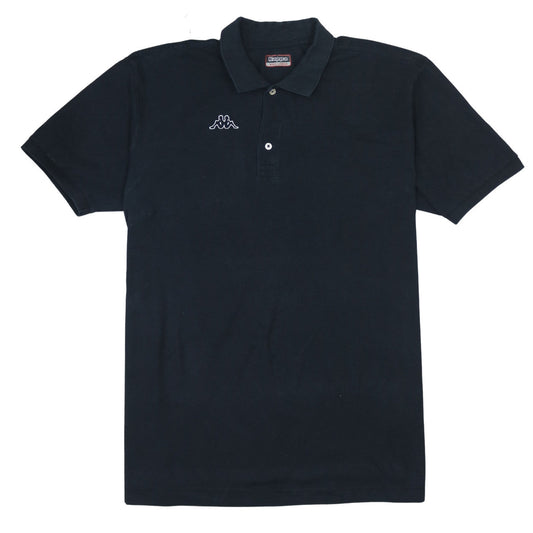 Kappa Men's Black 3XL Polo Shirt Short Sleeve Cotton Logo Top