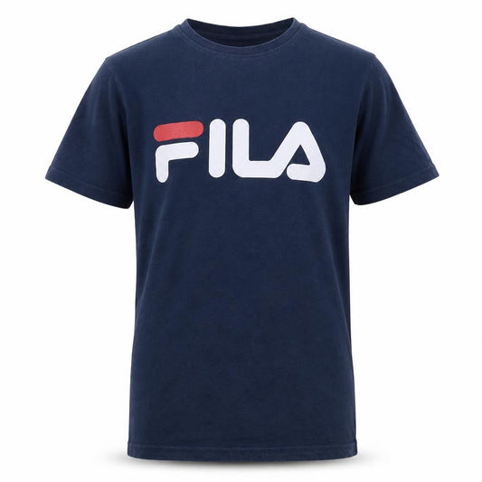 Fila Boys Blue 15-16 Years Logo Short Sleeve Cotton T-Shirt
