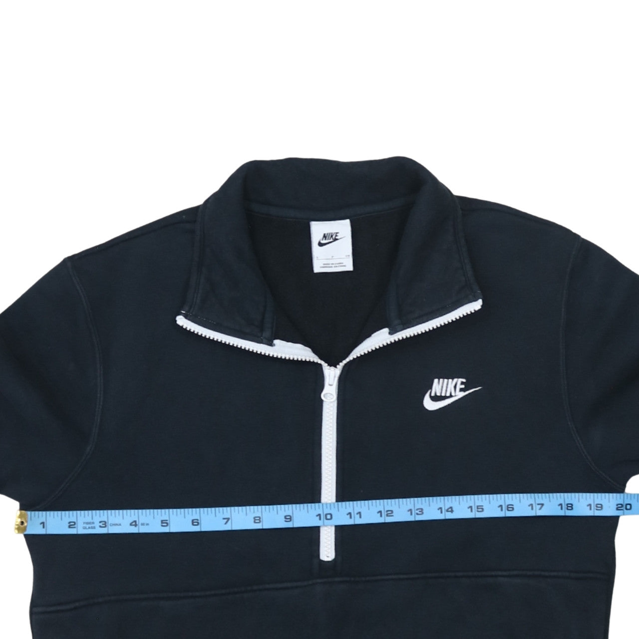 Nike Men's Black Small 1/2 Zip Sweatshirt Fleece Pullover