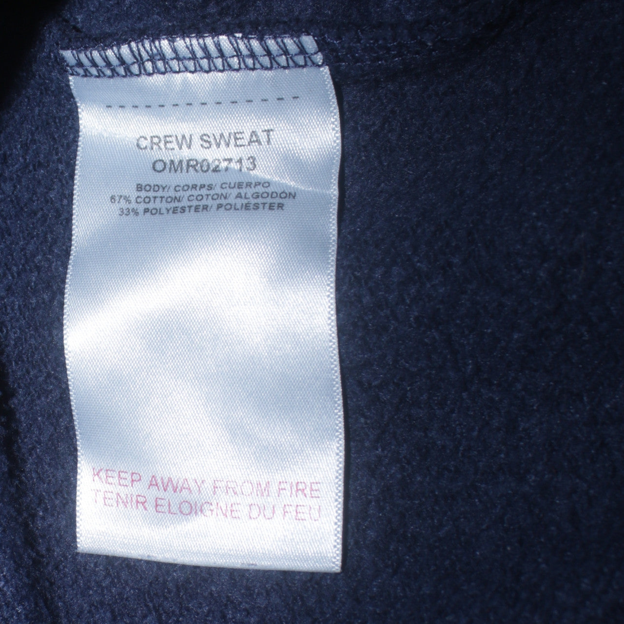 U.S. Polo Assn. Men's Blue V-Neck Cotton Blend Jumper Size M