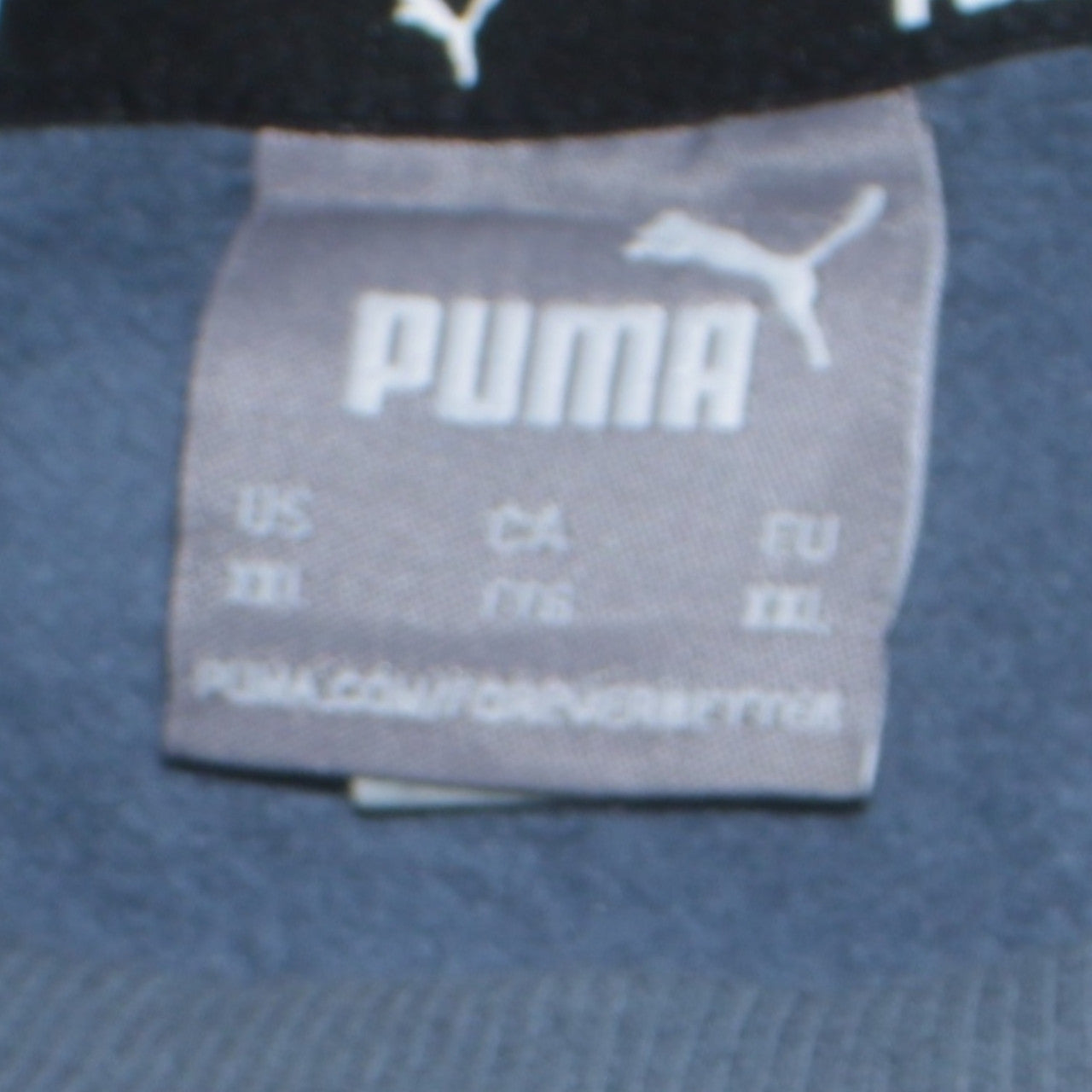 Puma Mens Blue Crew Neck Logo Sweatshirt XXL Regular Fit