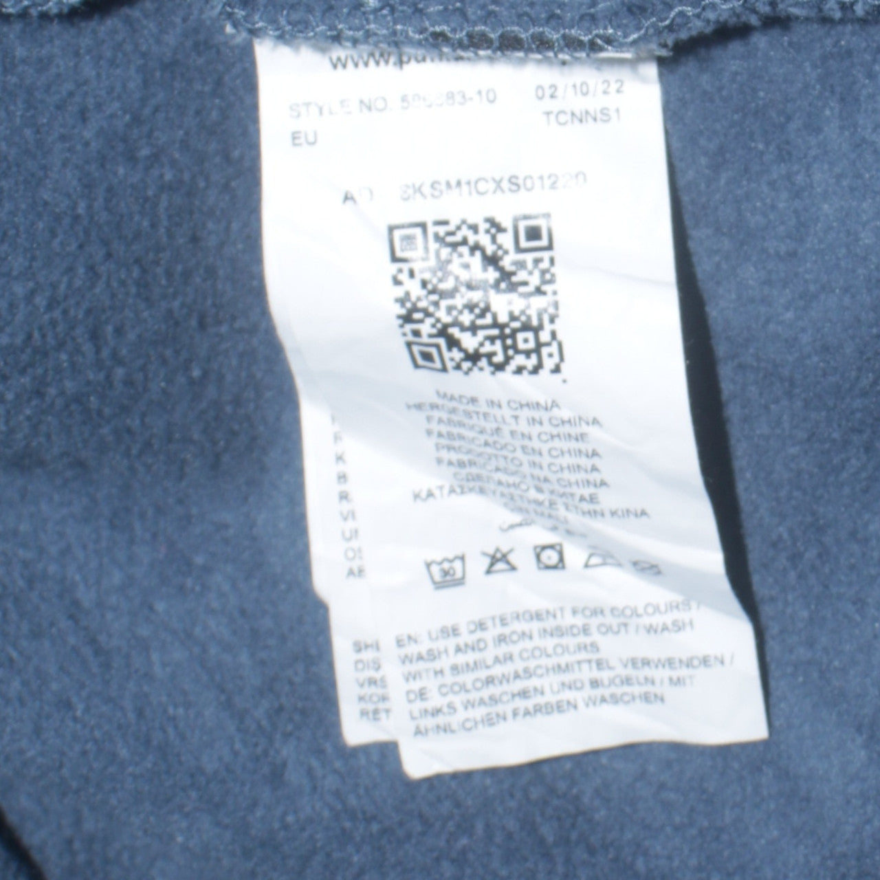Puma Mens Blue Crew Neck Logo Sweatshirt XXL Regular Fit
