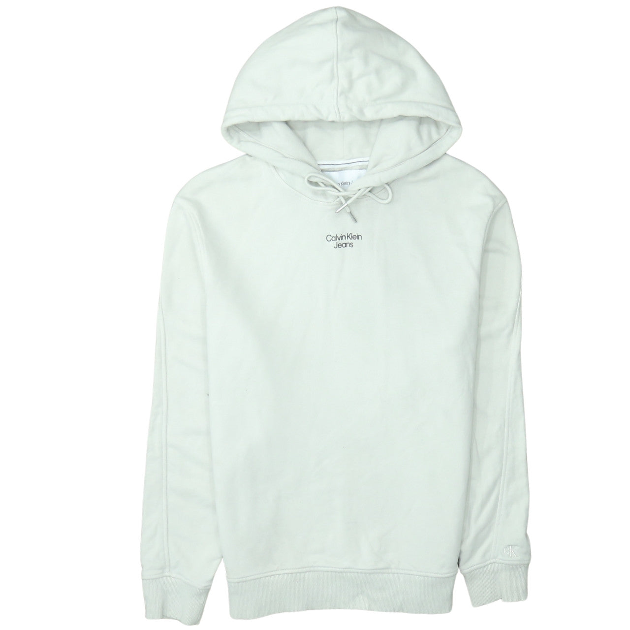 Calvin Klein Jeans Men's Beige Pullover Hoodie Size M