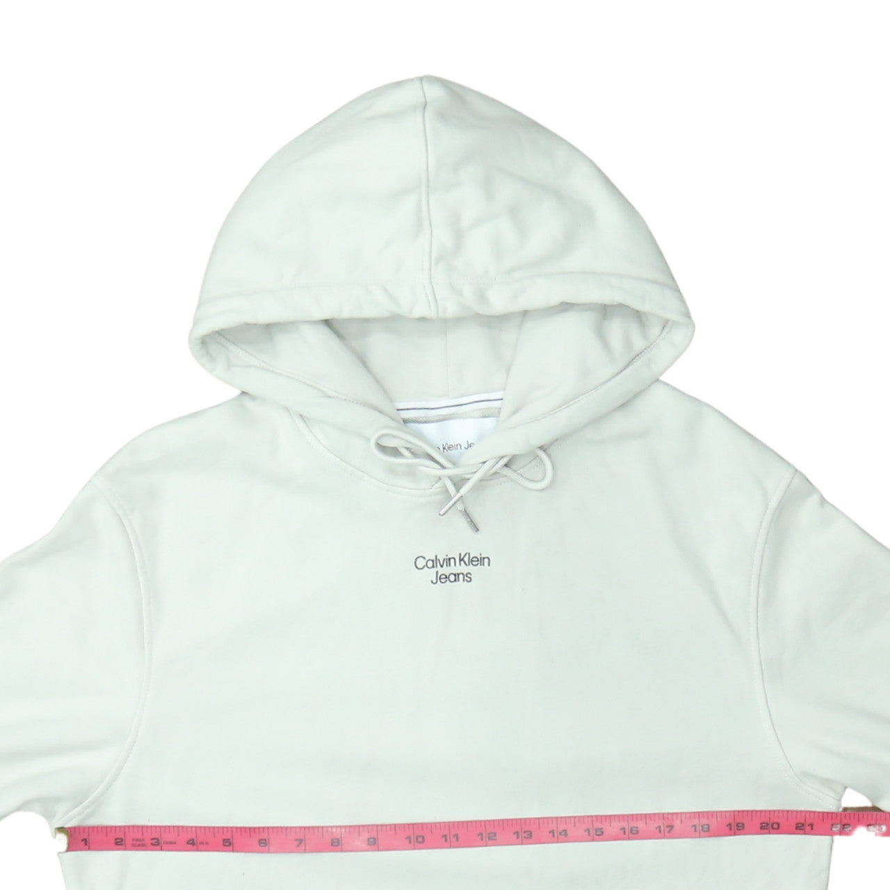 Calvin Klein Jeans Men's Beige Pullover Hoodie Size M
