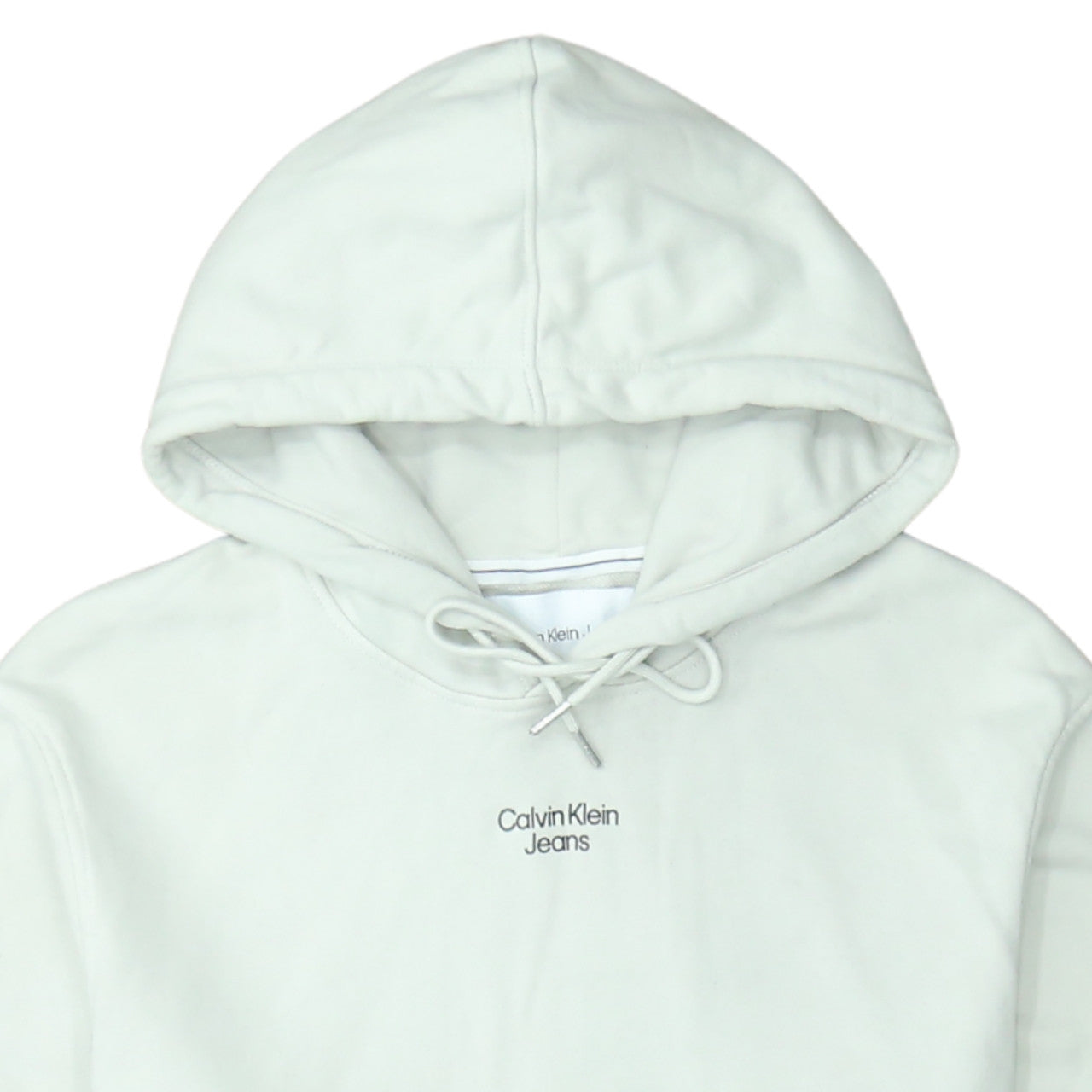 Calvin Klein Jeans Men's Beige Pullover Hoodie Size M