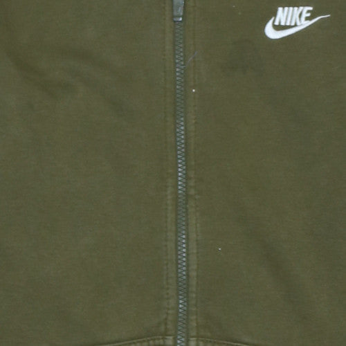 Nike Men's Green Full Zip Hoodie M Fleece Sportswear