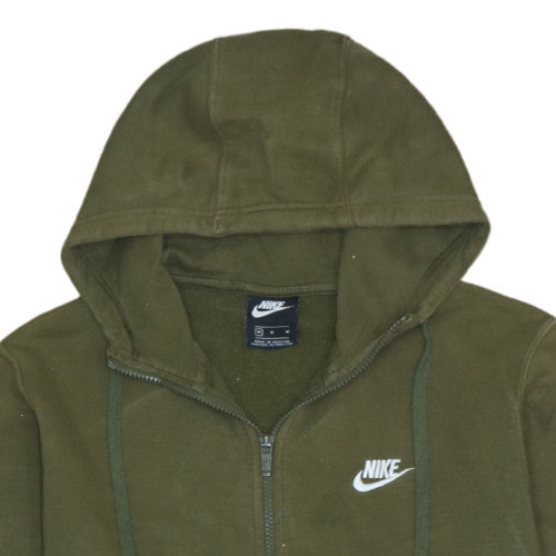 Nike Men's Green Full Zip Hoodie M Fleece Sportswear