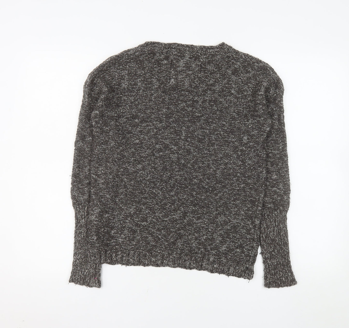 Superdry Womens Grey XS Crew Neck Knit Pullover Jumper