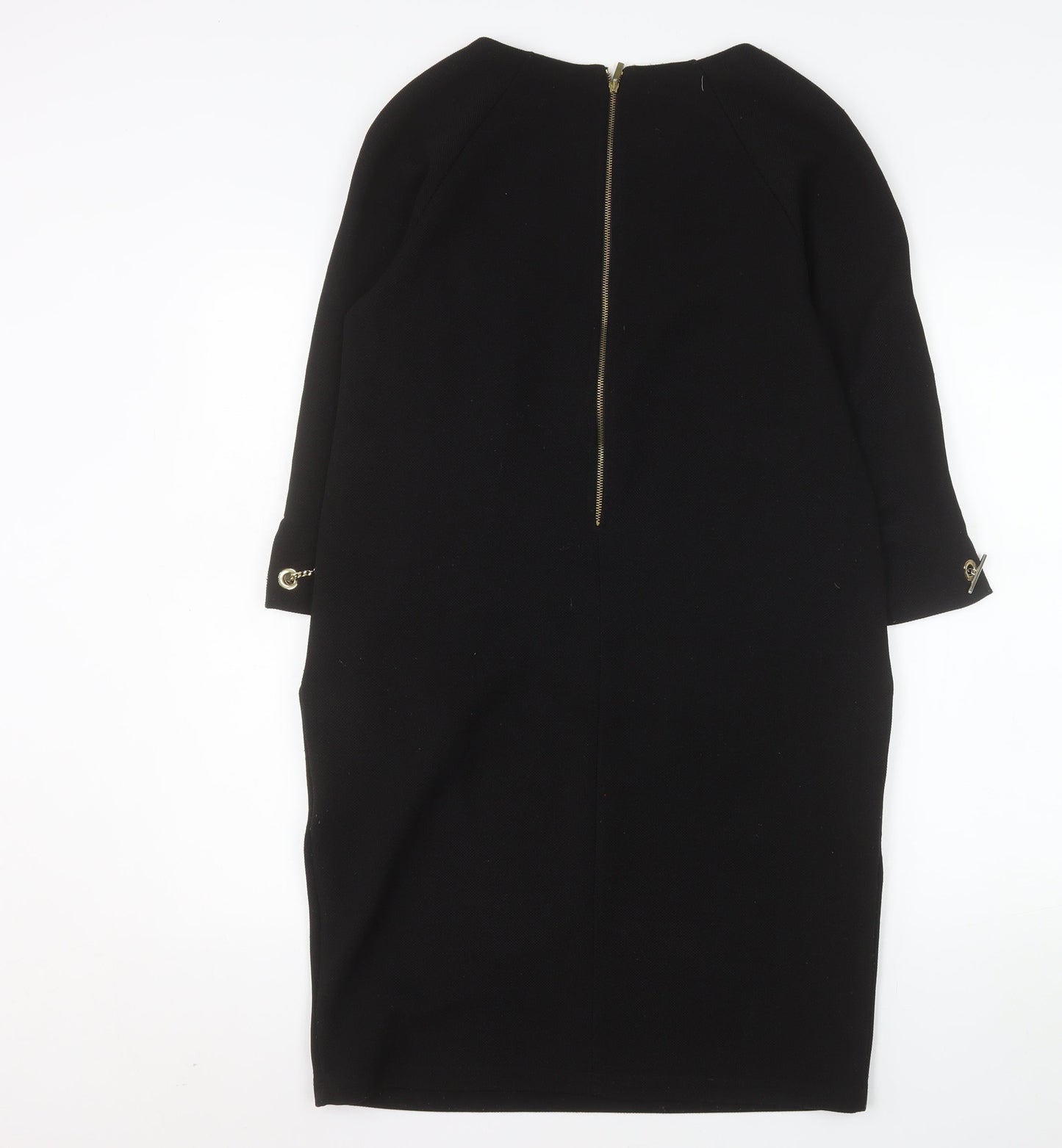 Peruzzi Women's Black Knee Length Sheath Dress Size 10
