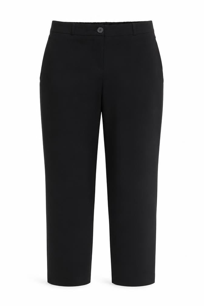 Dunnes Women's Black Straight Leg Tailored Trousers Size 12