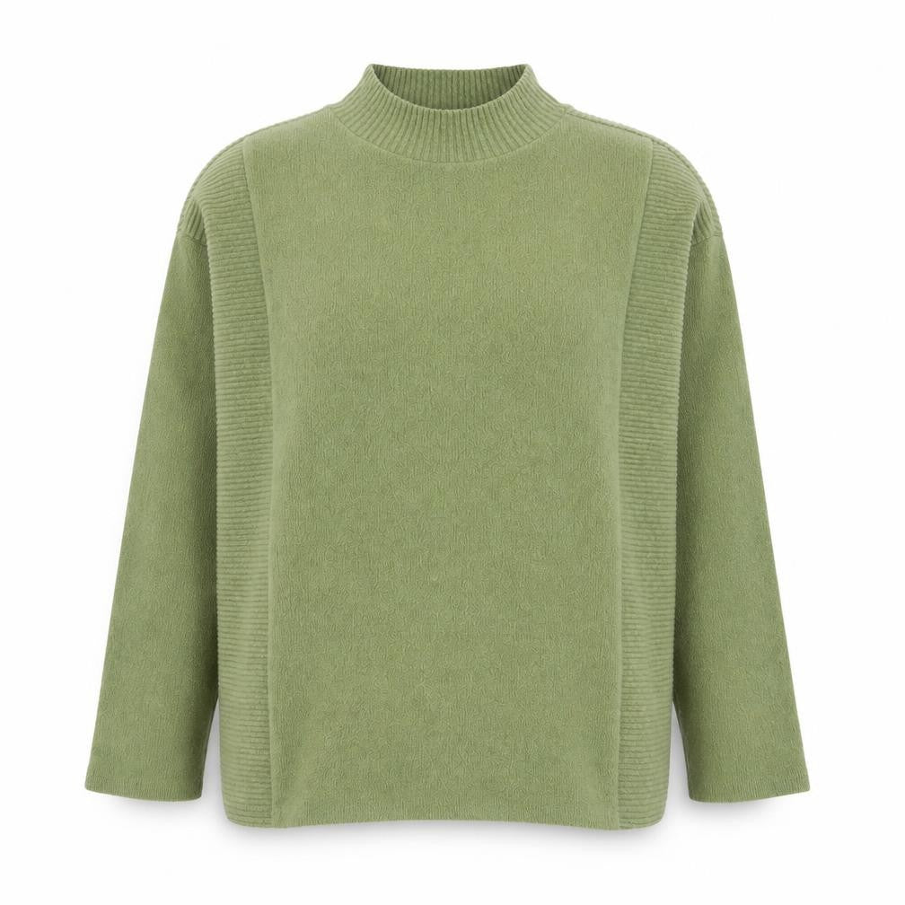 Dunnes Women’s Green Mock Neck Long Sleeve Pullover Jumper Size S