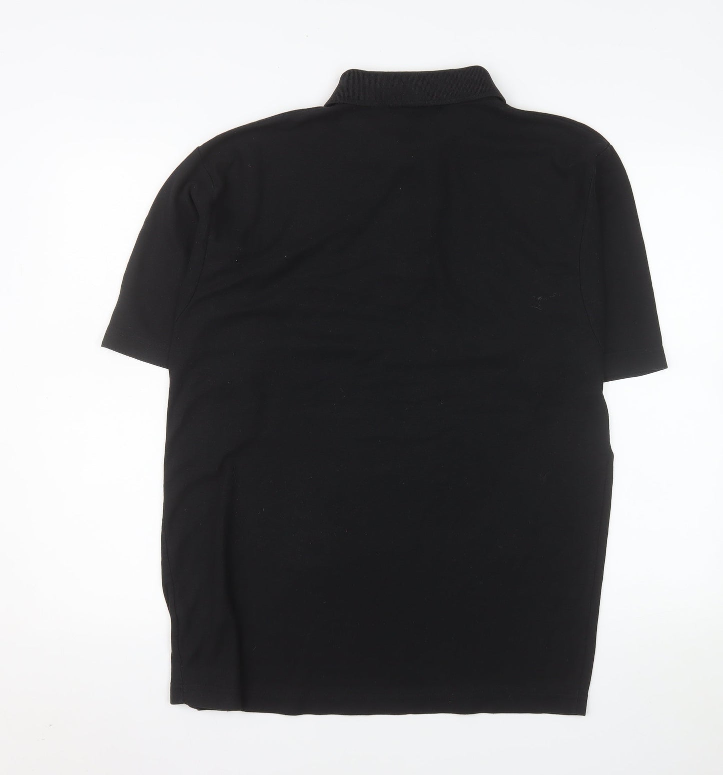 Lyle & Scott Mens Black Polo Shirt L Short Sleeve Classic Fit