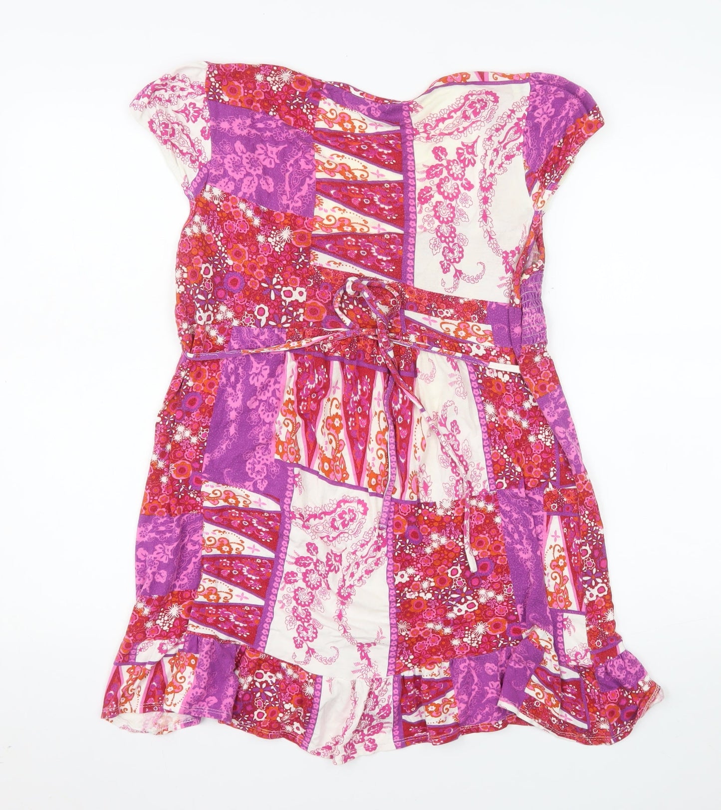 New Look Women's Multicoloured Floral Tunic Blouse Size 14