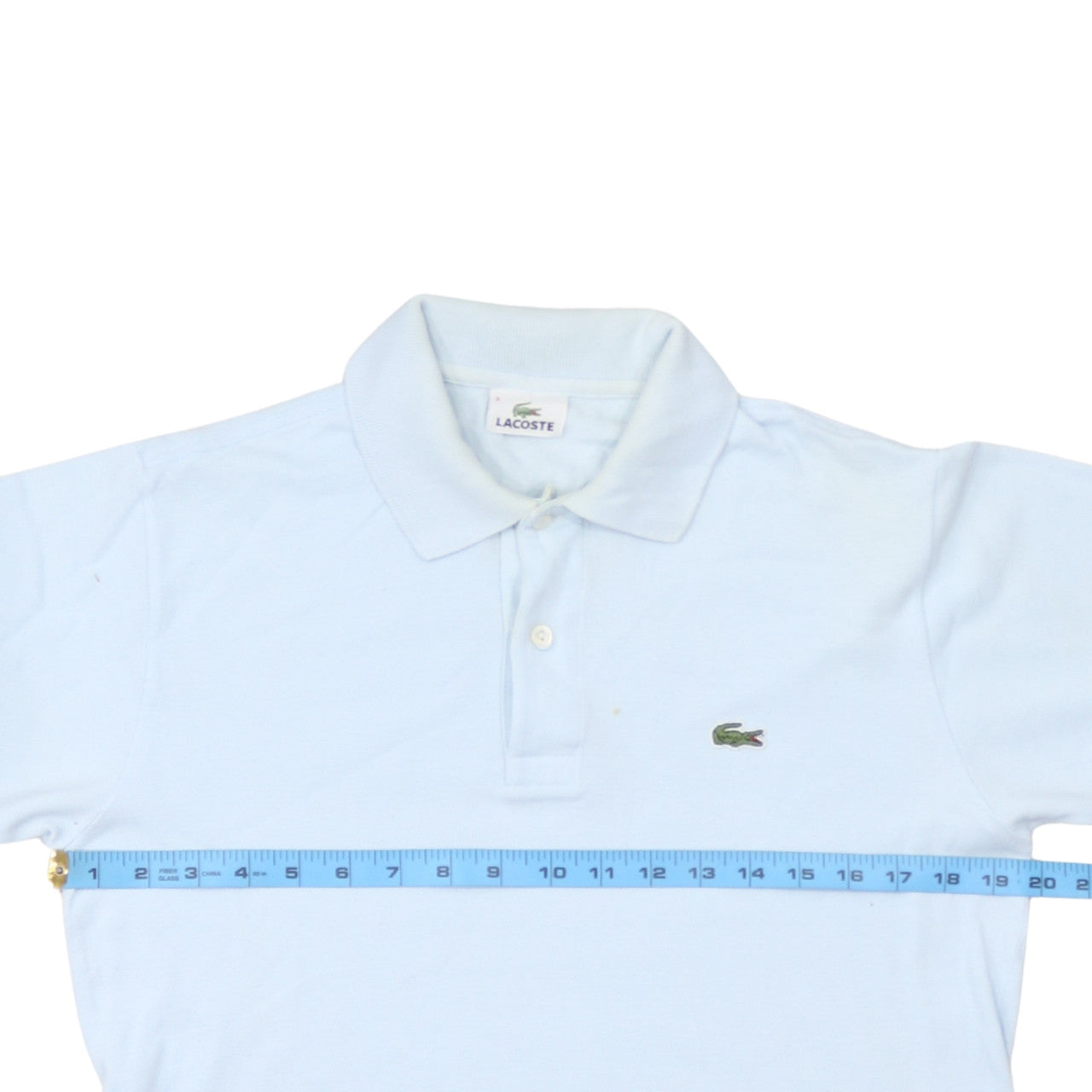 Lacoste Mens Blue Cotton Short Sleeve Polo Shirt Size S