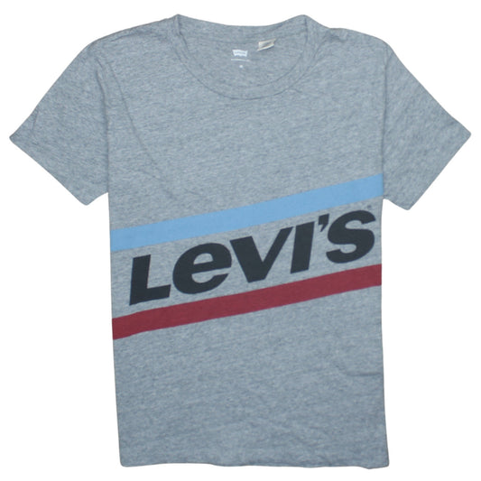 Levi's Men's Grey XS Graphic Print Crew Neck T-Shirt