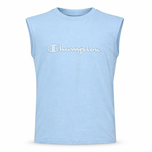 Champion Boys Blue 13-14 Years Sleeveless Tank Top Athletic Cotton