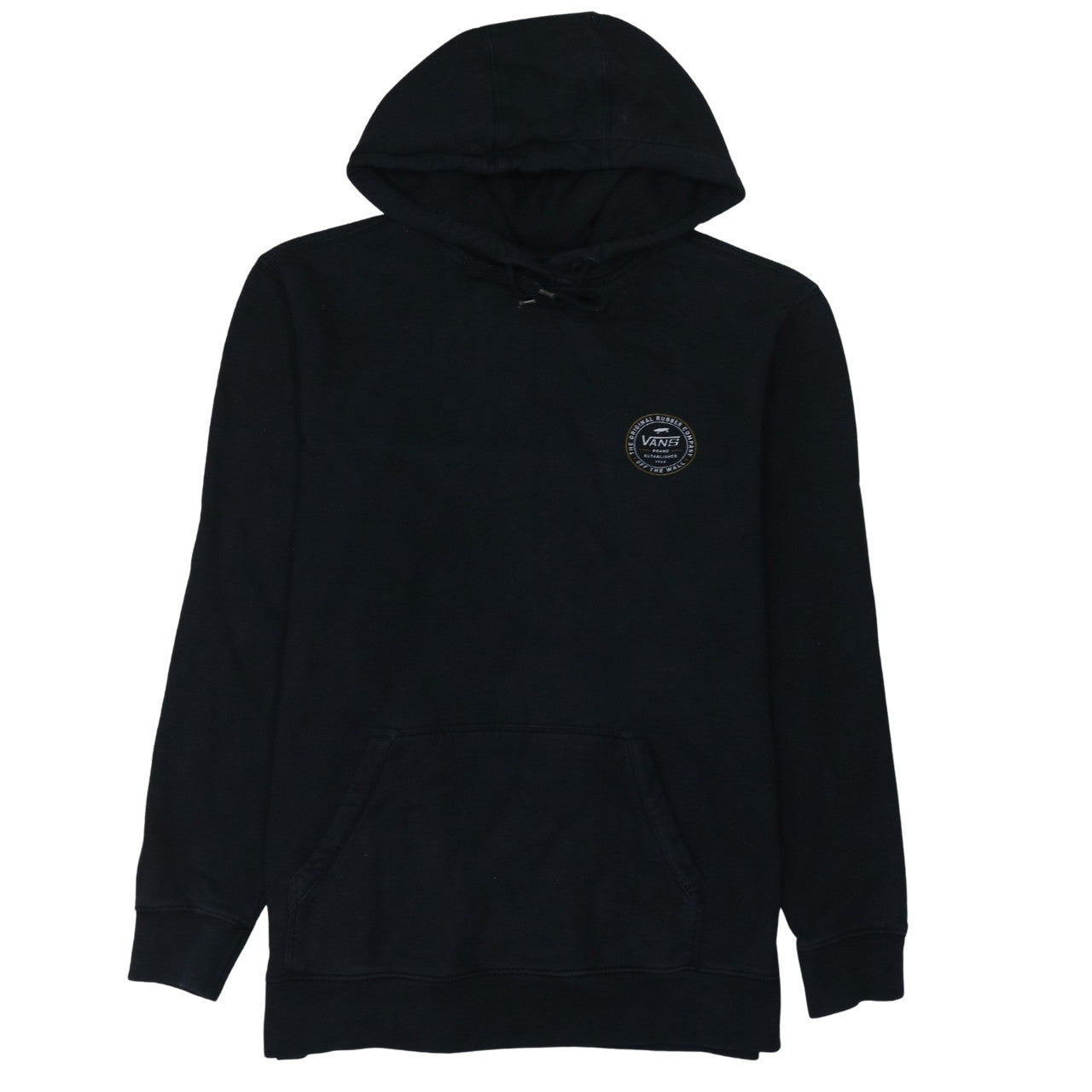 Vans Men's Black Medium Pullover Hoodie with Logo Graphic