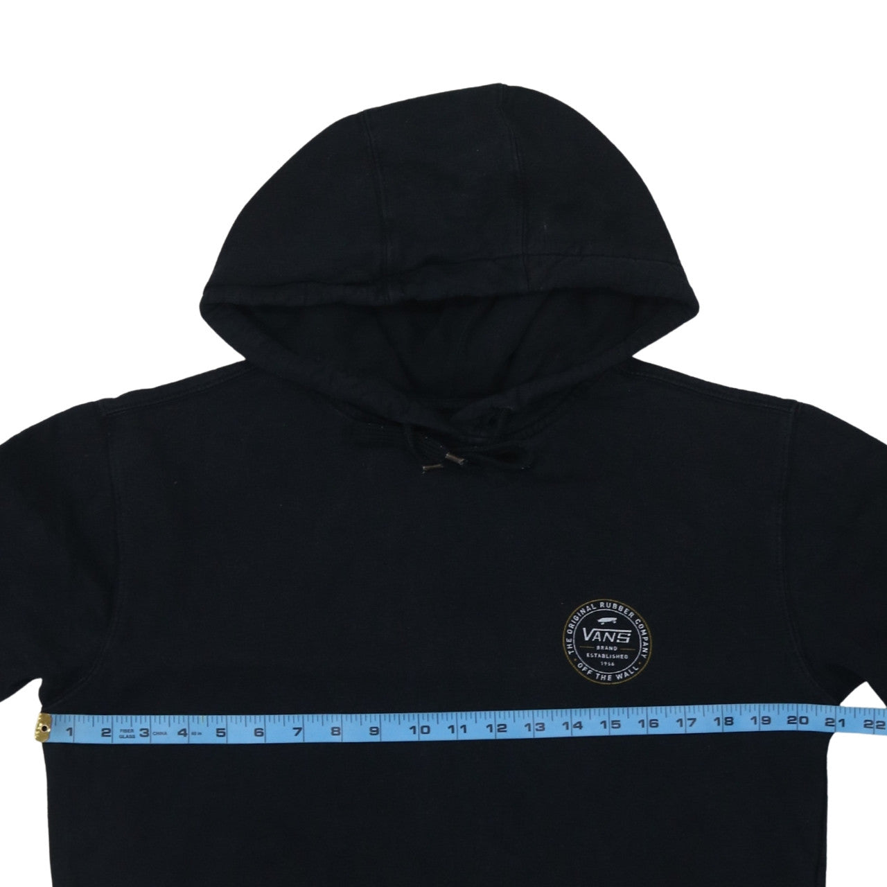 Vans Men's Black Medium Pullover Hoodie with Logo Graphic