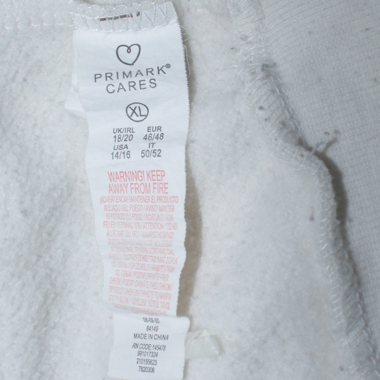 Disney Primark Women White XL Pullover Sweatshirt Mickey & Pluto Christmas
