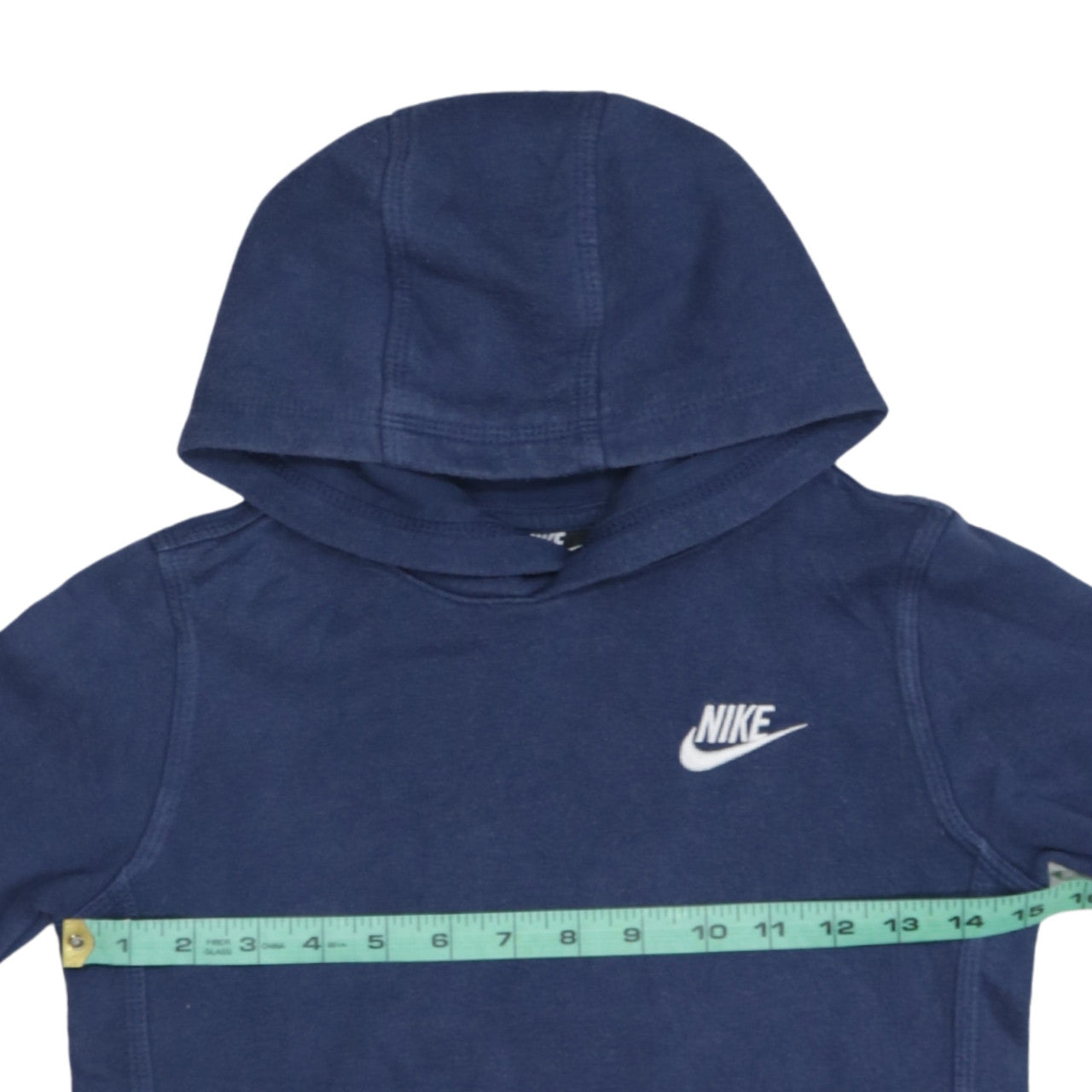 Nike Boys Blue Pullover Hoodie 6-7 Years Classic Fleece Sweatshirt