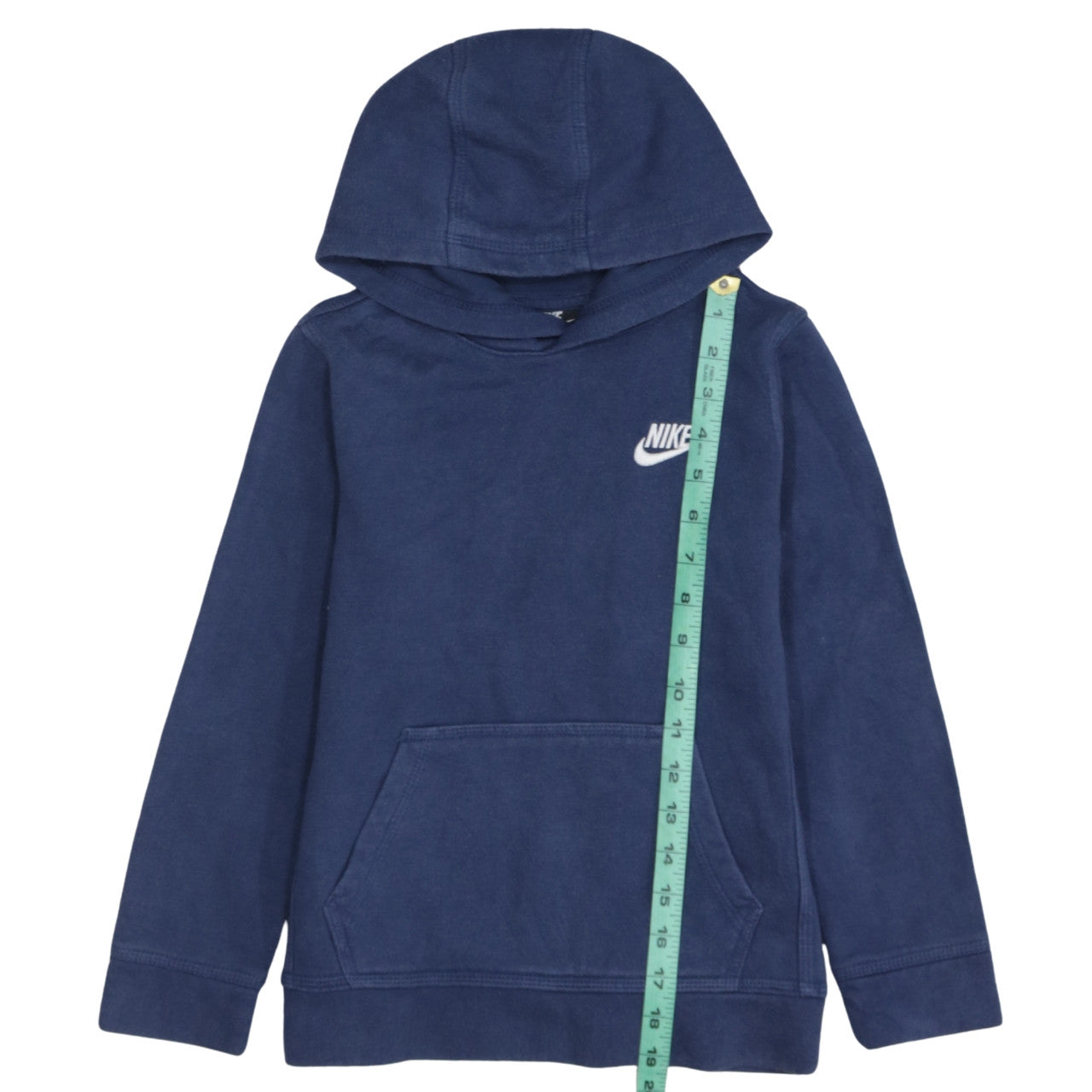 Nike Boys Blue Pullover Hoodie 6-7 Years Classic Fleece Sweatshirt