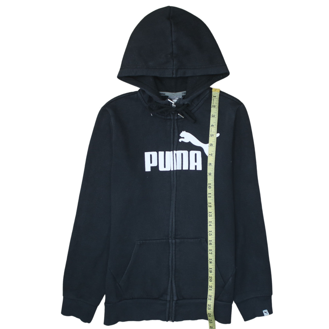 Puma Womens Black Size 12 Full Zip Hoodie Sweatshirt