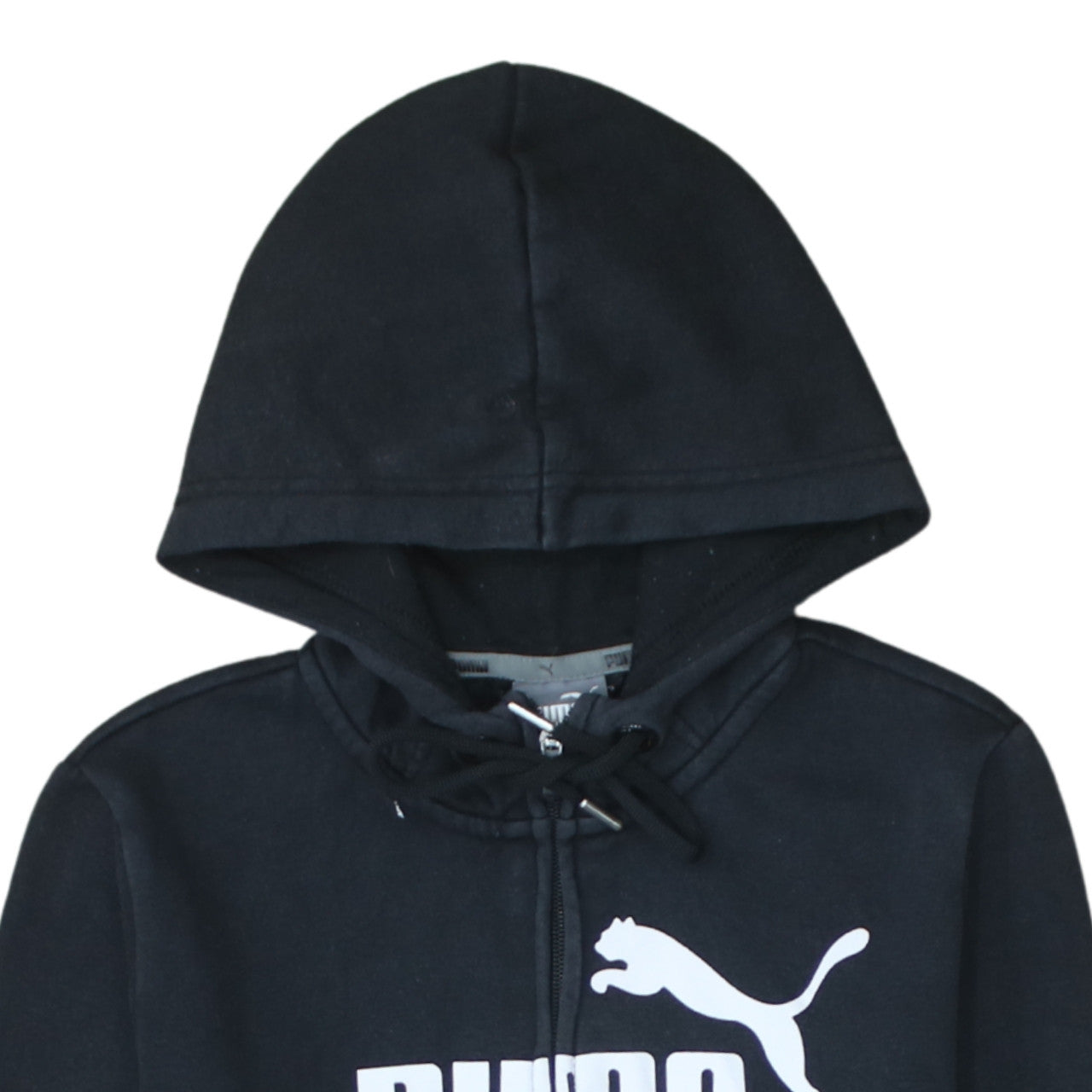 Puma Womens Black Size 12 Full Zip Hoodie Sweatshirt