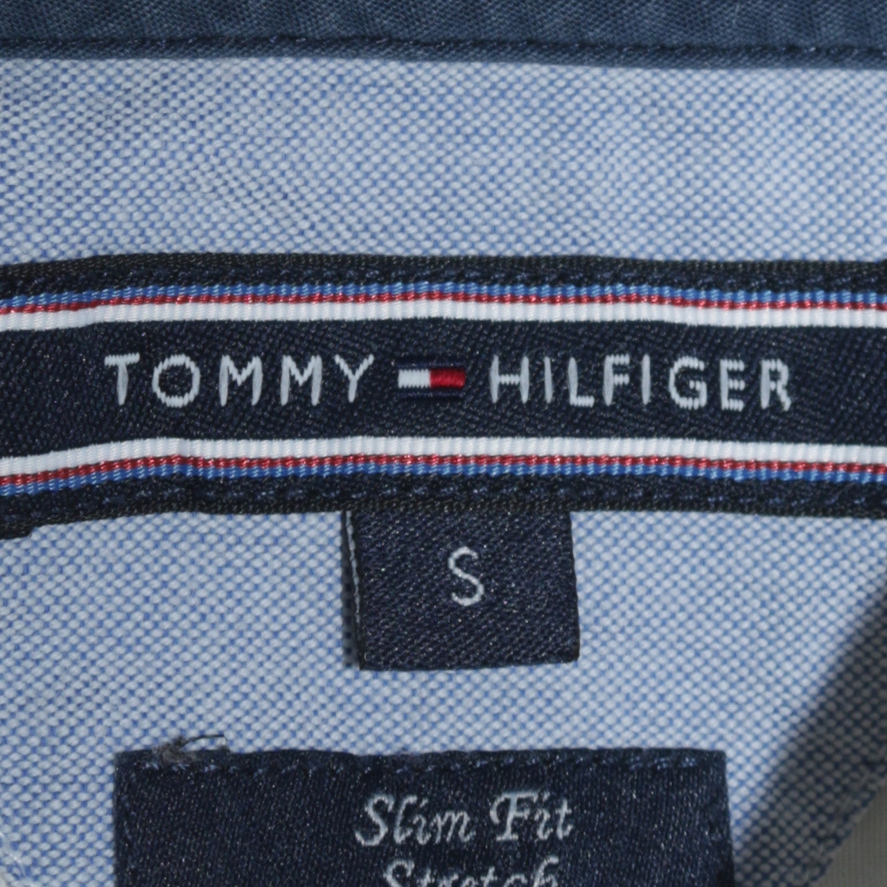 Tommy Hilfiger Men’s White Slim Fit Stretch Button-Up Shirt Size S