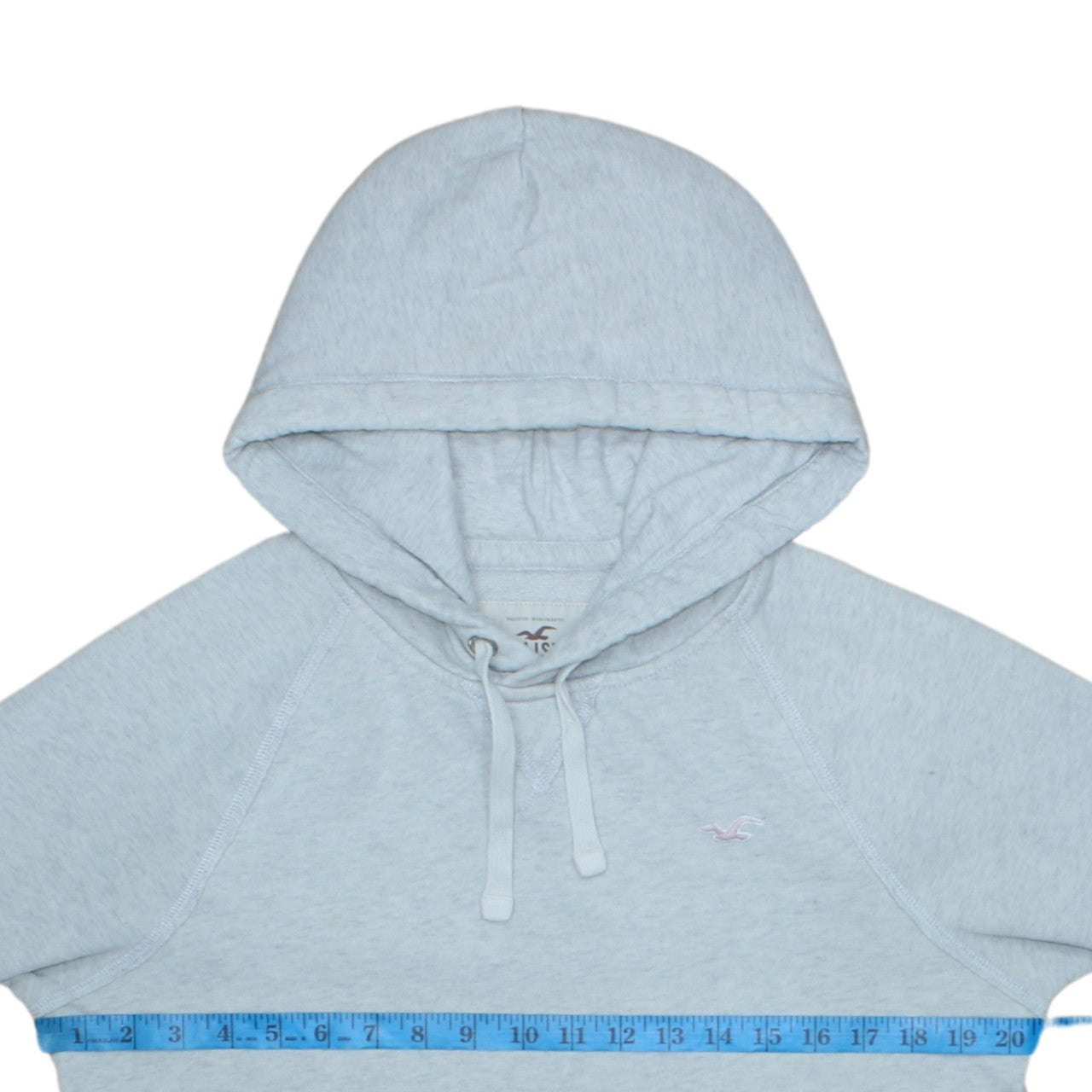 Hollister Men's Grey Pullover Hoodie S Classic Logo Fleece