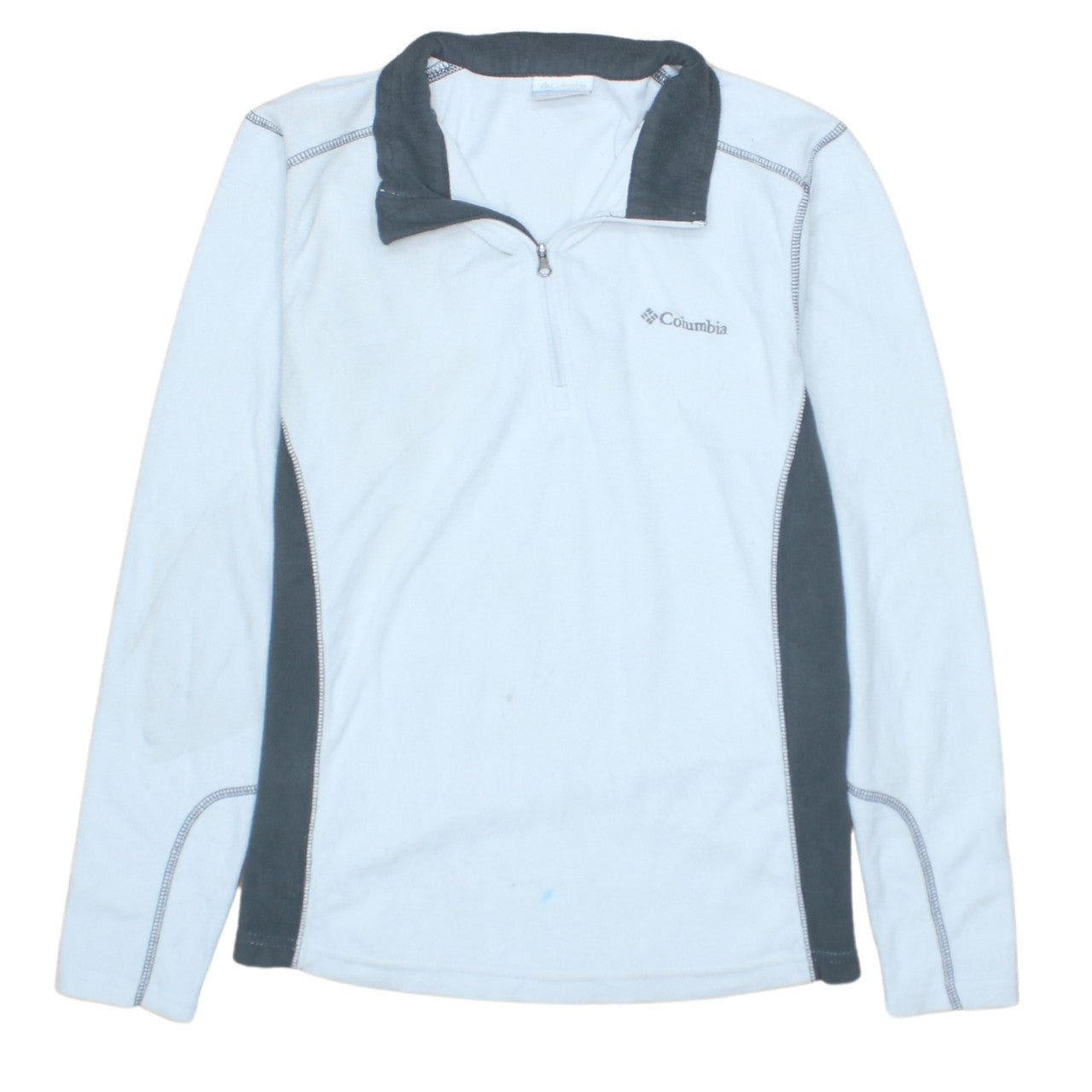 Columbia Men's Blue 1/4 Zip Fleece Sweatshirt Size S Outdoor Top