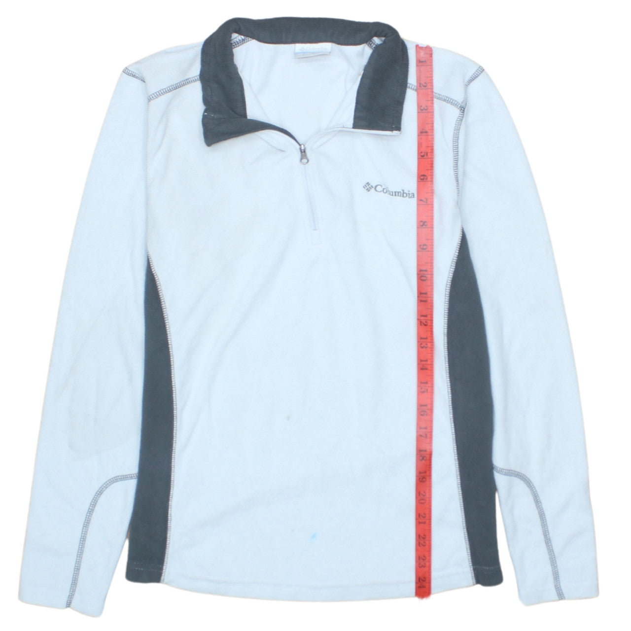 Columbia Men's Blue 1/4 Zip Fleece Sweatshirt Size S Outdoor Top