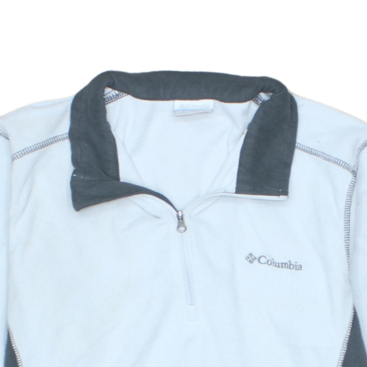 Columbia Men's Blue 1/4 Zip Fleece Sweatshirt Size S Outdoor Top