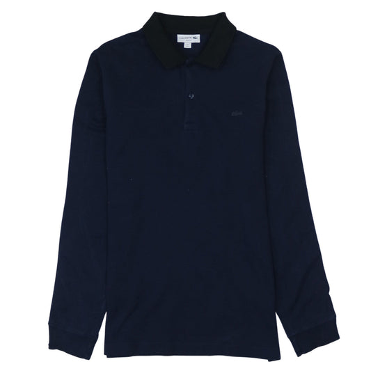 Lacoste Men’s Blue Slim Fit Long Sleeve Polo Shirt Size S