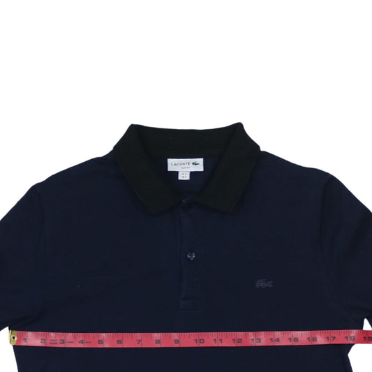 Lacoste Men’s Blue Slim Fit Long Sleeve Polo Shirt Size S