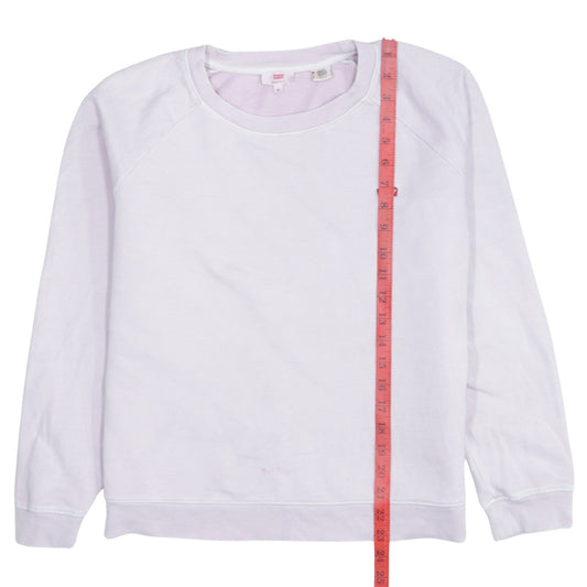 Levi's Womens XS Pink Crew Neck Pullover Sweatshirt