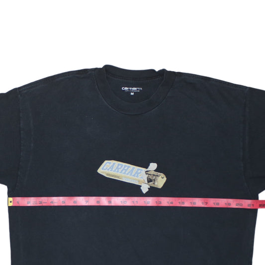 Carhartt WIP Men’s Black Graphic Cotton Regular Fit T-Shirt Size M