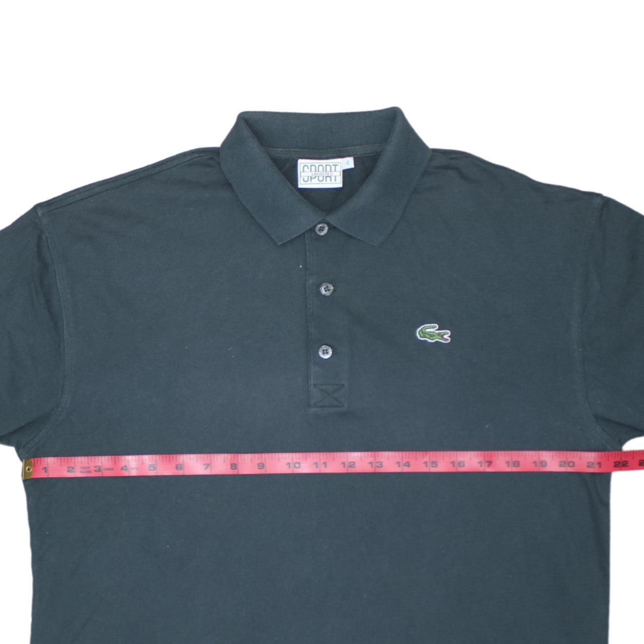 Lacoste Men’s Black Long Sleeve Cotton Polo Shirt Size M