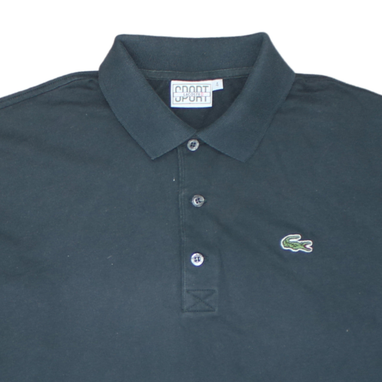 Lacoste Men’s Black Long Sleeve Cotton Polo Shirt Size M