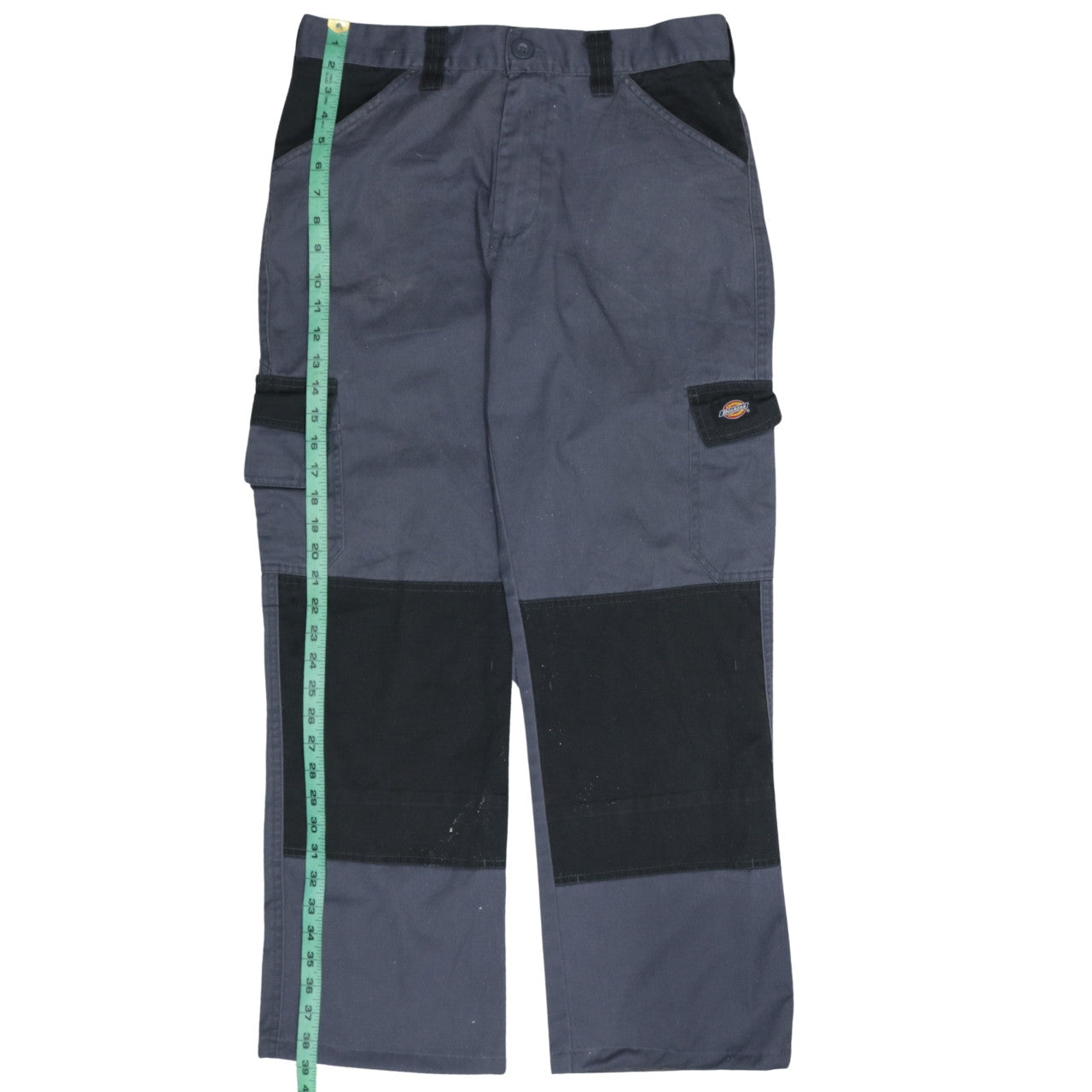 Dickies Men's Blue Cargo Work Trousers Size 32R Cotton Blend
