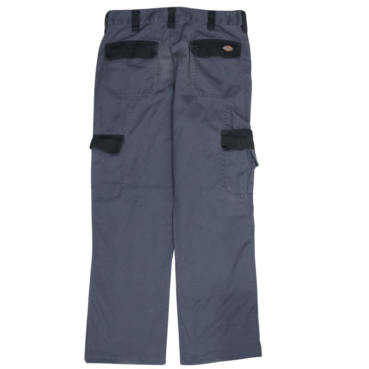 Dickies Men's Blue Cargo Work Trousers Size 32R Cotton Blend
